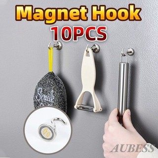 10 Chiếc Móc Từ Tính Mạnh Mẽ Đa Năng Móc Bảo Quản Nhà Bếp Thanh Lưu Trữ Móc Chìa Khóa Móc Bảo Quản Phòng Tắm Móc Treo