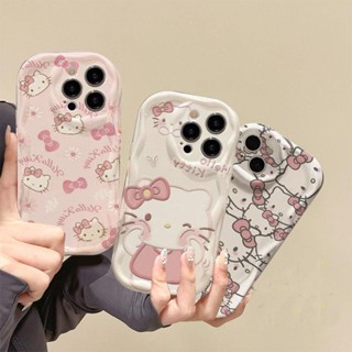Ốp điện thoại hoạt hình Sanrio Hello Kitty cho VIVO V27 V25 V23 Pro V30E V27E V21E V23E Y17S Y11 Y12S Y15S Y01 Y16 Y17 Y20 Y12A Y33T Y33S Y21 Y21S Y22S Y76 Y28 Vỏ Điện Thoại Dễ Thương