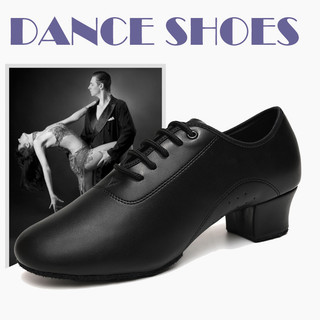  Nam Phòng Bóng Nhảy Múa Giày Nhảy Múa Latin Tango Cho Người Lớn Trẻ Em Bé Trai Size 30-45 Gót Thấp 3.5cm 
