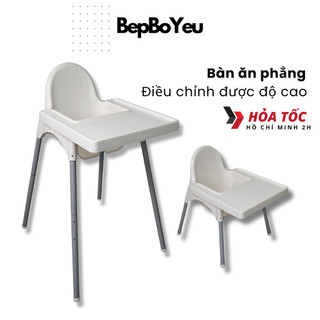 Ghế ăn dặm cho bé - Bếp Bố Yêu - Ghế ngồi ăn dặm cao, kèm bàn ăn dặm, cho bé ăn dặm từ 6 tháng