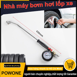 POWONE Ống bơm hơi lốp xe hơi,Ống bơm hơi lốp xe tải,Ống bơm hơi xe hơi,Tay cầm xe đẩy đứng