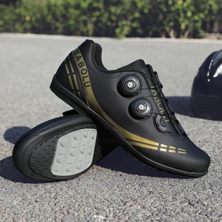 Giày thể thao nam ngoài trời SPD đi xe đạp đường bộ, da thoáng khí, đế cao su không khóa, kích thước 36-47