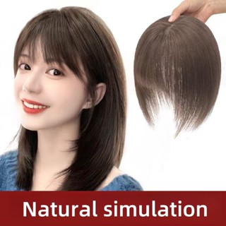 Tóc giả 3D Air Bangs tự nhiên, tóc nối dày mượt che tóc bạc, tóc extension 1 miếng không keo dành cho nữ