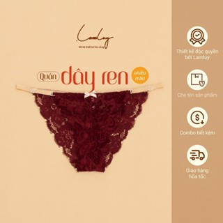 Quần lót nữ LAMLUY thiết kế dây ren phối thun tiện lợi 1Q001NM