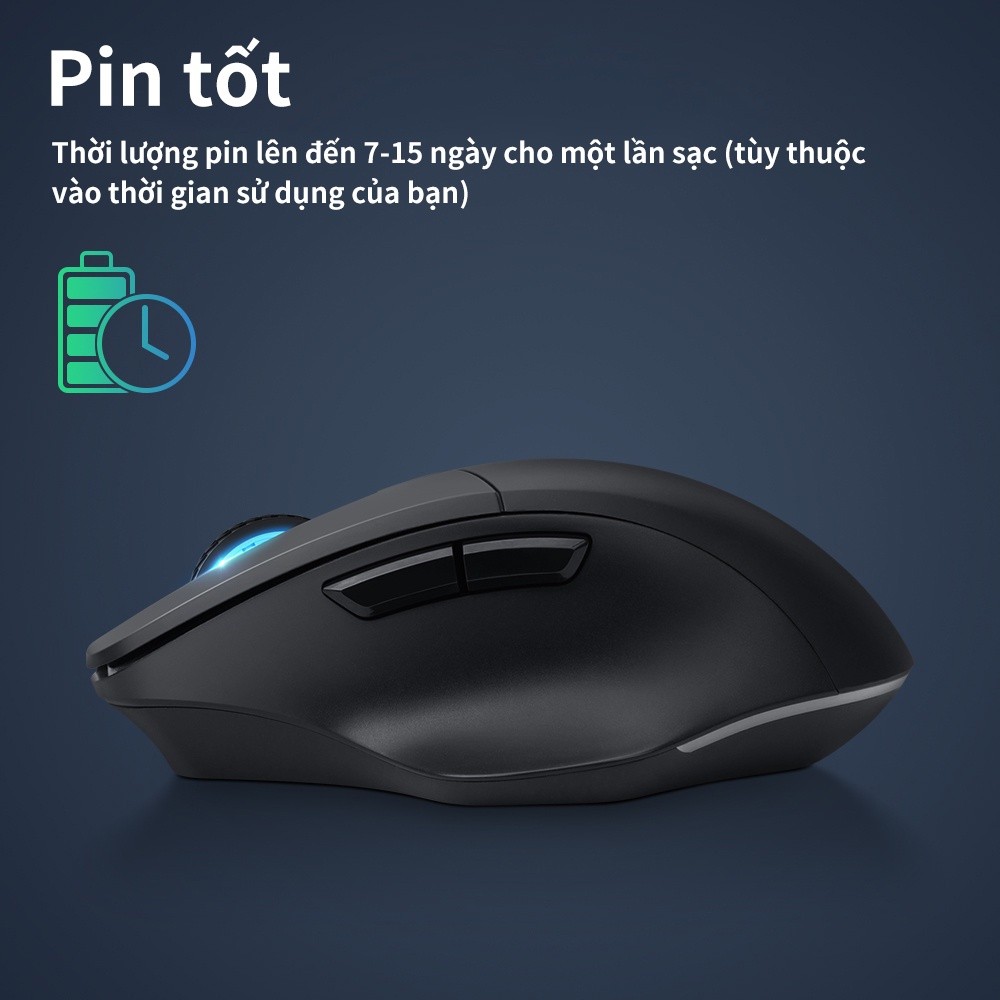 Chuột không dây GOOJODOQ Bluetooth 4000DPI Máy tính USB 2.4GHz Công thái học cho chơi game | BigBuy360 - bigbuy360.vn
