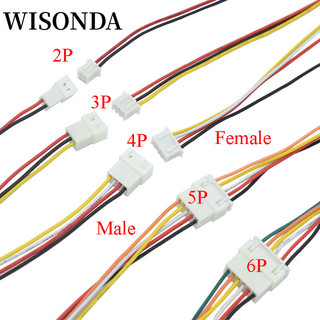 10 cặp micro jst xh 2.54 2p 3p 4p 5p 6pin nam nữ cắm đầu nối 2.54mm sân có dây cáp sạc pin 200mm