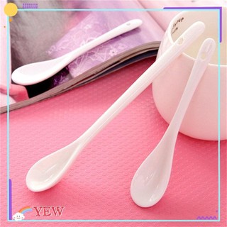 Muỗng cà phê cán gốm sứ màu trắng hình xương