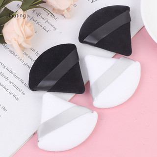 Jiauting 4 Mỹ Phẩm Puff Tam Giác Nhung Kem Nền Mini Mặt Trang Điểm Bọt Biển Mgn