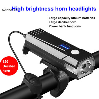 Canamek 1 đèn xe đạp usb sạc đường mtb phía trước đèn pha đèn pin xe đạp phụ kiện đi xe đạp mới