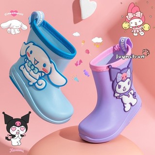 Joyncleon Sanrio giày đi mưa vừa hoạt hình trẻ em Kulomi mùa hè chống trượt đế mềm đế mềm mẫu giáo giày đi mưa trẻ em
