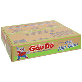 Thùng Cháo Gấu Đỏ 50 Gói x 50g ( thịt bằm - vị gà)