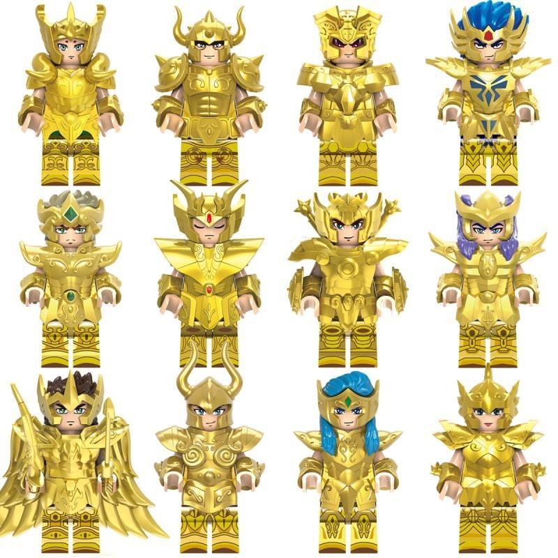 Cq17 Tương Thích Lego Vàng Saint Seiya Cung Hoàng Đạo 12 Chòm Sao Bên Thứ Ba Lắp Ráp Khối Xây Dựng Minifigure NC5I