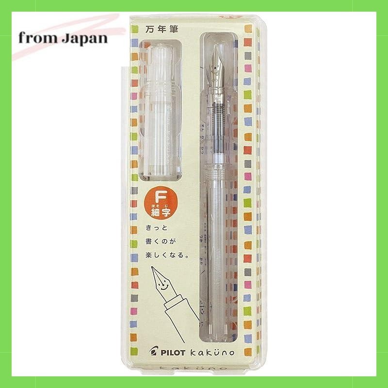 Pilot fountain pen Kakuno F Transparent FKA1SRNCF