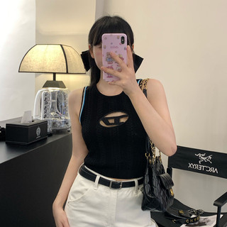 Áo Ba Lỗ Nữ ôm body Hot Girl Camisole Nữ Thiết Kế Mùa Hè Cảm Giác Rỗng Chữ Áo Len Mặc Ngoài Cô Gái Nóng Top Niche Đáy Áo Sơ Mi