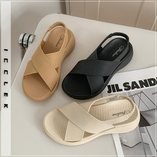 ICCLEK dép sandal nữ dép đế cao Thoải Mái Xinh Xắn  Chống bám bụi Bền Chất liệu tốt Độ bền cao FDL24405MC 20Z240516