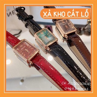 Đồng hồ nữ Bolun dây da mặt số chữ nhật sang chảnh mẫu mới 2021