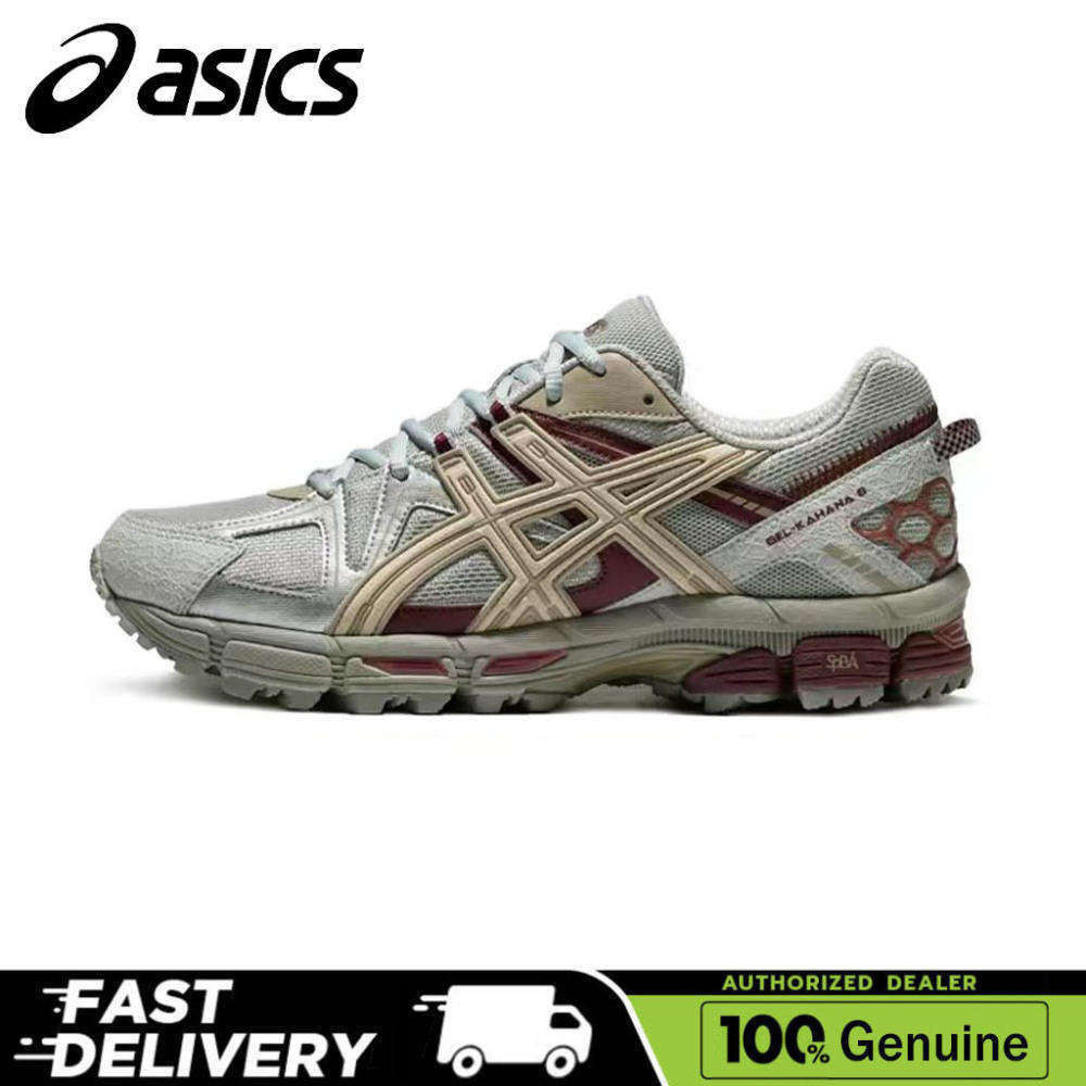 [Chính hãng 100%] Giày chạy bộ Asics Gel-Kahana 8 màu đỏ xám Unisex 1011B109-025