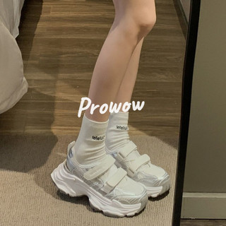 Lavina Carpio Nữ Mới Đa Năng Bố Giày Rỗng Thoáng Khí Crocs Velcro Dép Đế Dày