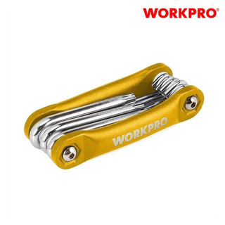 Bộ lụcgiác đầu hình sao (T10,T15,T20,T25,T25,T30,T40,T45,T50), thép hợp kim CR-V Workpro - WP222025