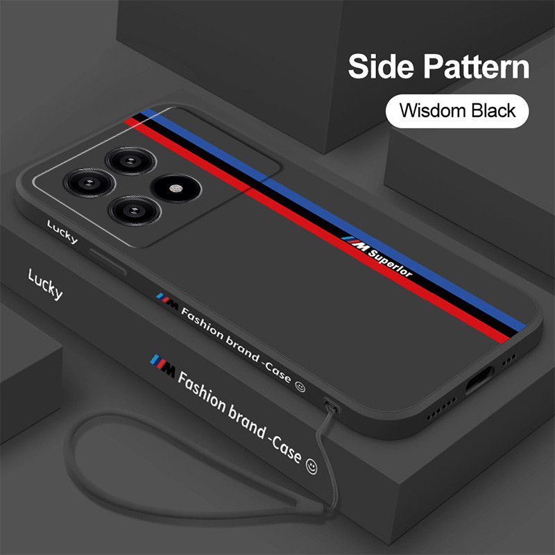 Ốp lưng Poco F6 Pro Capa Vỏ silicon lỏng mềm thời trang cho Xiaomi Redmi Poco F6 X6 X5 Pro F5Pro F6P