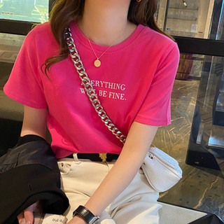 Áo phông nữ in chữ everything 3 màu phom babytee