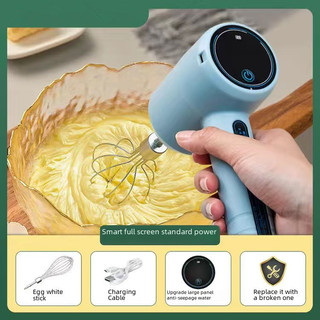 Hot Sale#Egg Beater Handheld Blender Household Egg-Breaking Machine Electric Small Blender Cream Baking CakeRX5L