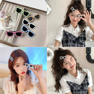 Kính râm và kẹp tóc sáng tạo dễ thương và dễ thương dành cho nữ với phụ kiện tóc nổ ngộ nghĩnh