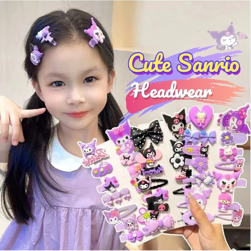 Little Girl's Birthday Gift Cute Hair Clip Fashionable Cartoon kuromi Style Headwear Hair Clip Girl 