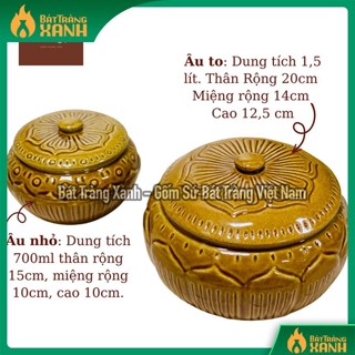  Âu Đựng Mỡ Bằng Sứ Hũ Đựng Mỡ Âu Mỡ Sành Hũ Muối Dưa Cà Phê Âu Đựng Mỡ Gốm Sứ Bát Tràng Cao Cấp 