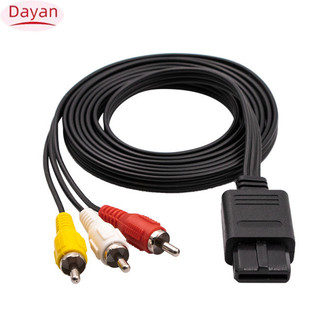 1.8m Cho Nintendo 64 Âm Thanh Tv Video Dây Av Cáp Sang Rca Cho Siêu Nintend Game Cube N64 Snes