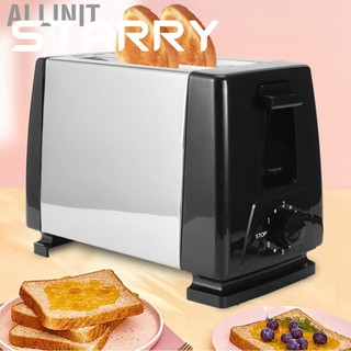 Allinit 650-850W Automatic Bread Toaster Baking Breakfast Machine Stainless Steel 2 Cooking EU Plug 220 - 240V