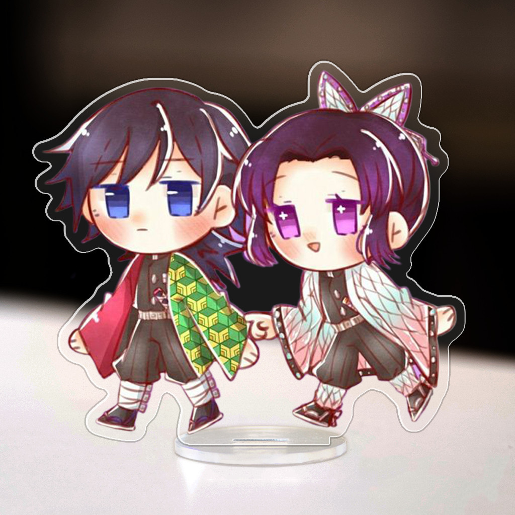 Móc Khóa, Standee Kimetsu No Yaiba  Giyu x Shinobu Manga Nhật Bản