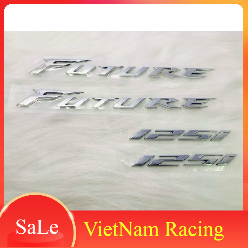 Bộ 2 Tem chữ Future 125i nổi Cho Xe MÁY Future 1 / Future2 / Future 125i / Future Neo / Future Neo G