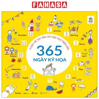  Sách - 365 Ngày Ký Họa - 5 Giây Vẽ Tất Tần Tật Mọi Thứ Trên Đời 