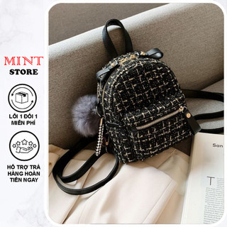  Ba lô đi chơi mini nữ vải dạ đẹp thời trang phong cách hàn quốc K315 