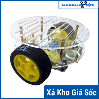 Khung Xe Robot Đa Hướng 4 Bánh V2 (Khung Tròn)
