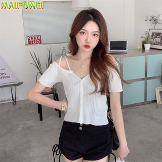 MAIFUWEI áolen áo cardigan khoác tingoan  Comfortable Cổ điển Korean Thời trang WMJ2440RIC 16Z240419
