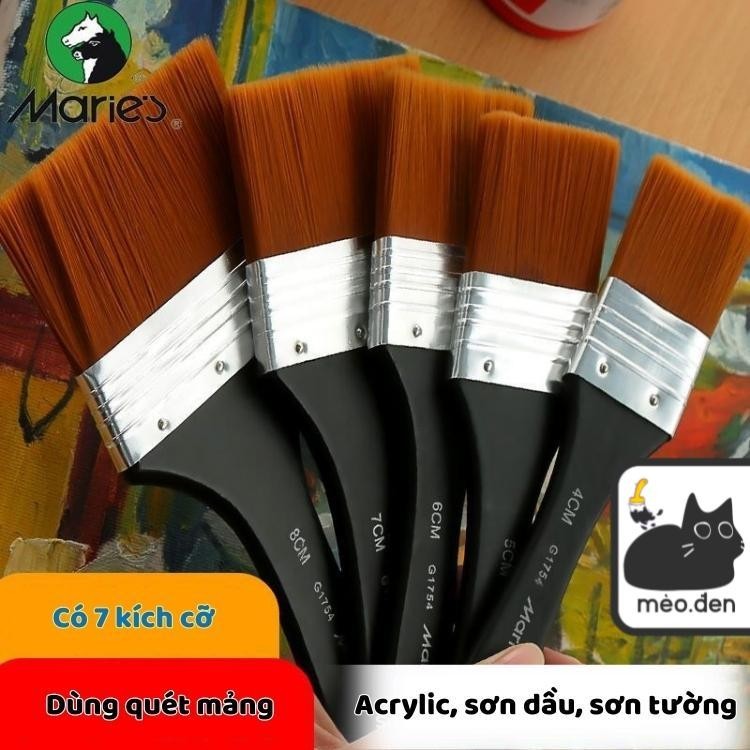 Cọ vẽ quét mảng màu lớn panhxo MARIES  - Hoạ cụ Hakuart