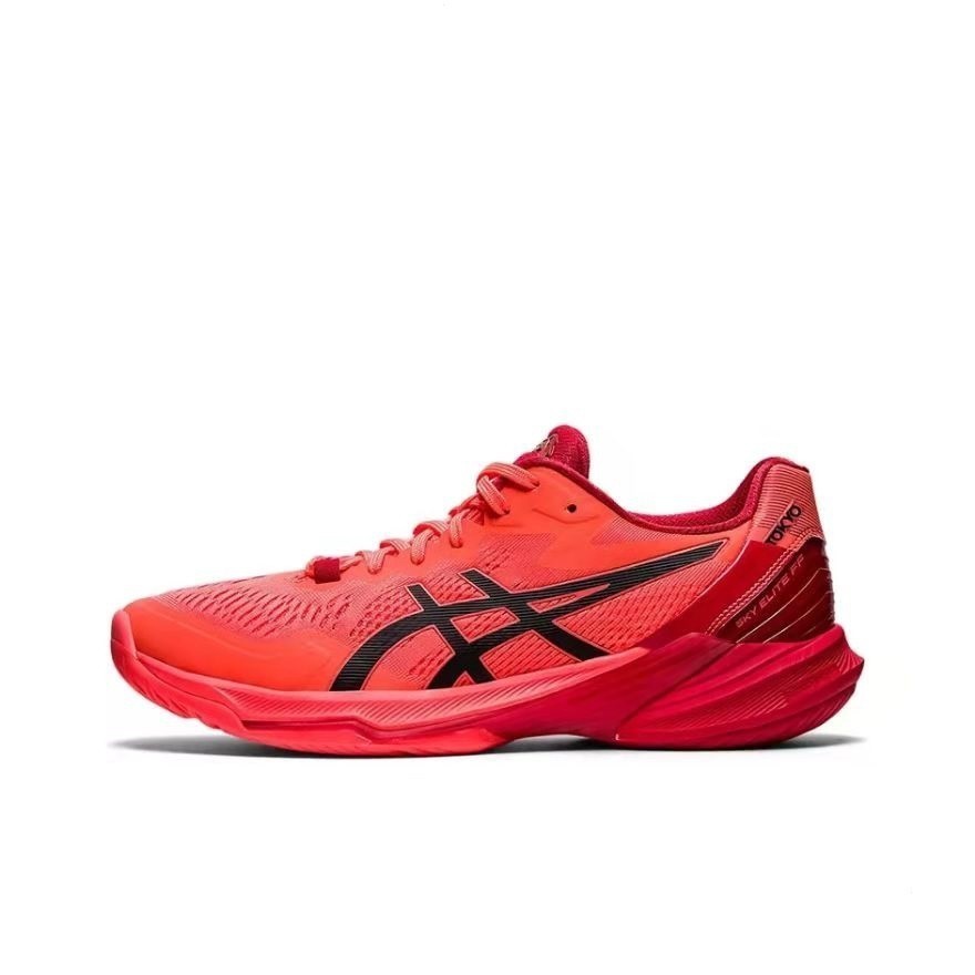 Giày bóng chuyền chống trượt Asics Sky Elite FF 2 Tokio đế đỏ đen VKMQ