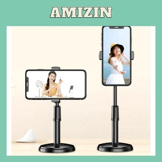 Giá đỡ điện thoại livestream học zoom AMIZIN Kẹp điện thoại livestream để bàn hoặc cầm tay