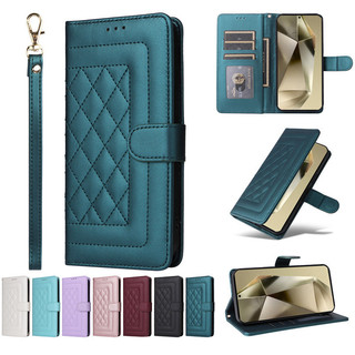 Ốp Điện Thoại Kẻ Sọc Thời Trang Cho IPhone13 Pro I13 Pro Max IPhone12 Pro Max Flip Cover Vỏ Khóa Từ Bên Khóa Bao Da Tay Dây Bảo Vệ