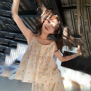 Bộ Đồ Ngủ Đệm Nữ Mùa Hè Áo Ngực Top Dễ Thương Cotton Lụa Có Thể Được Áo Khoác Ngoài Homewear Hai Mảnh Rời Và Thoải Mái