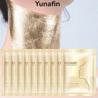 YUNAFIN  10 Chiếc Cổ Làm Săn Chắc, Cổ Chống Nhăn Vàng Chống Lão Hóa, Dây Đèn Nâng Dưỡng Ẩm Làm Đẹp Cổ Sản Phẩm Chăm Sóc Da Cổ Chăm Sóc Da