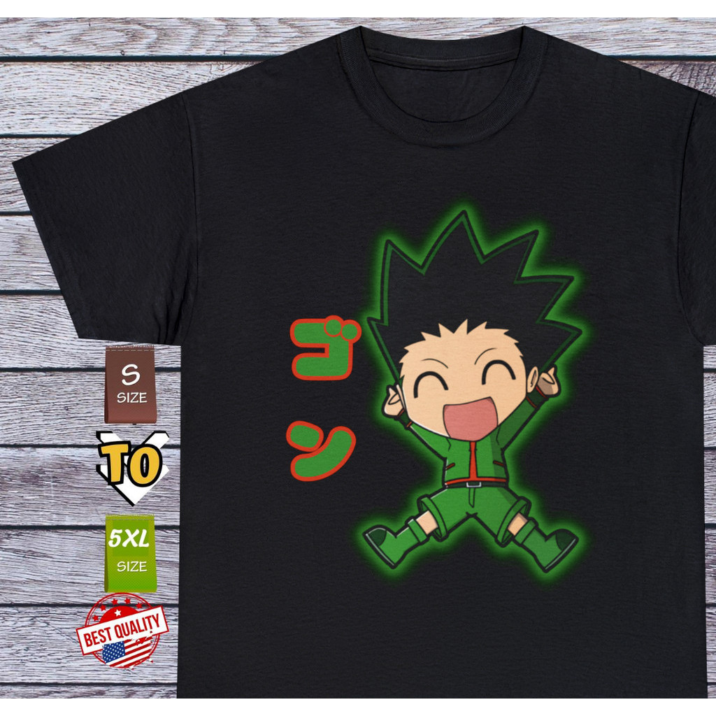 Gon Freecss Áo Hunter X Hunter Tee Anime Quần Áo Manga Cosplay Nhật Bản