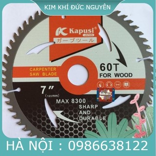 Lưỡi cưa đĩa cắt gỗ kapusi nhật bản đường kính 110-180mm, số răng 30-60, hợp kim, bh 12 tháng