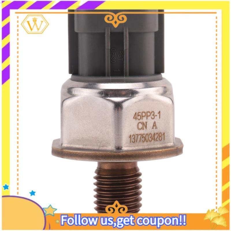 [W] Cảm biến áp suất nhiên liệu đường ray chung 45PP3-1 1465A034A 8C1Q9D280AA cho Nissan Navara D40 