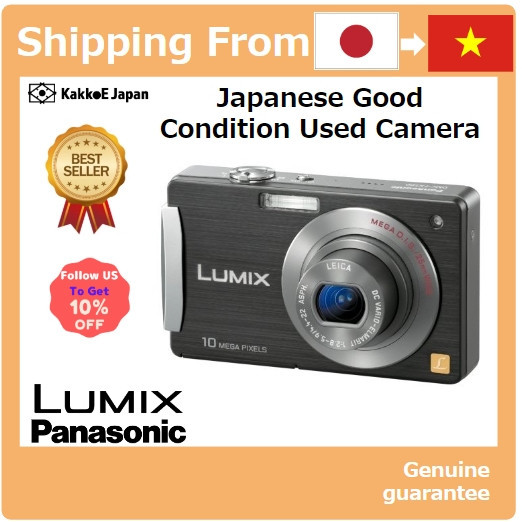 [Máy ảnh đã qua sử dụng tại Nhật Bản] Máy ảnh kỹ thuật số Panasonic LUMIX Galaxy Black DMC-FX500-K [Japan Used Camera] P