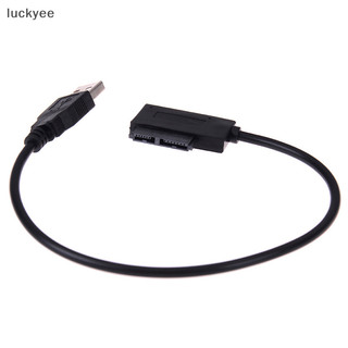 Luckyea Usb đến 7 + 6 13pin mỏng sata / ide cd dvd rom ổ đĩa quang bộ chuyển đổi cáp TQ