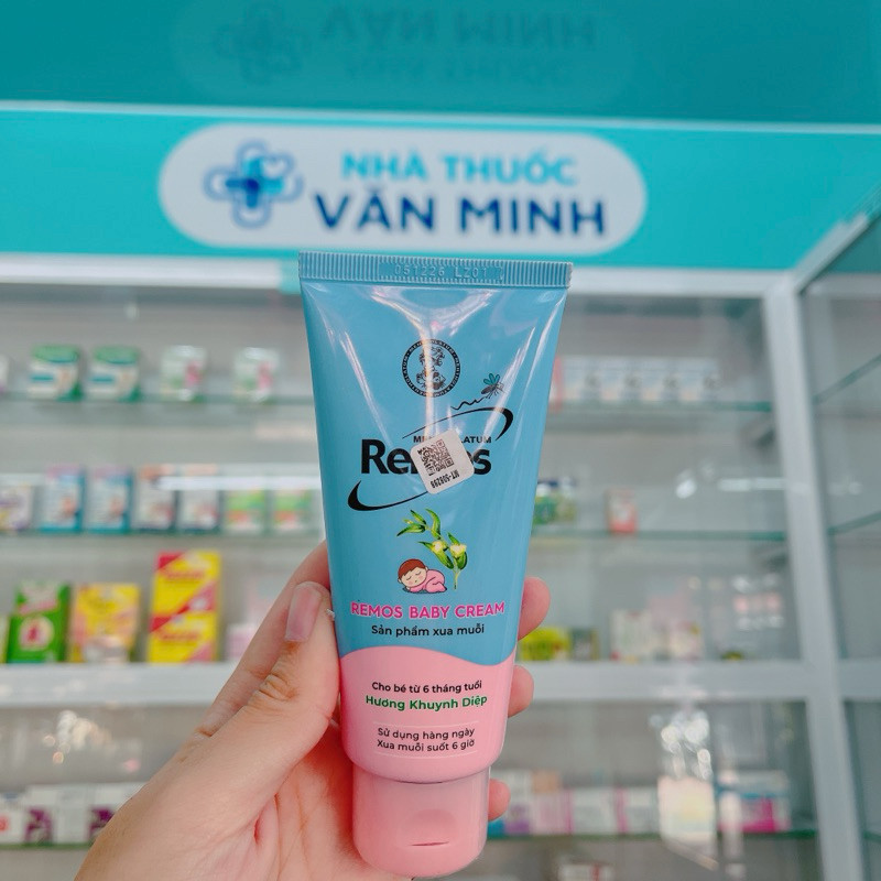Kem chống muỗi Remos baby cream hương khuynh diệp rohto Tuýp 70g