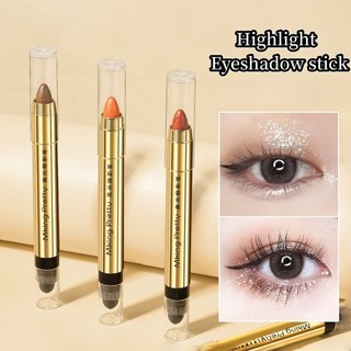 Bút Highlight Ngọc Trai Không nhòe Trang Điểm Mắt Làm Sáng Aegyo Nước Bọt Bút Đôi Đầu Phấn Mắt Dính